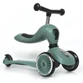 Scoot & Ride Highwaykick 1, Kinder, Dreiradroller, Unisex, Asphalt, 20 kg, 3 Rad/Räder - dunkelgrün