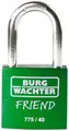 Burg Wächter 39451 Vorhängeschloss 40.00mm verschieden schließend Grün Schlüsselschloss