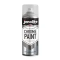 JENOLITE Chrom Spray | Glatter Metallisch-Silberner Sprühlack | Chromfarbe für Metall, Holz, Kunststoff, Keramik | Multi-Oberflächen Sprühfarbe | Für Innen- & Außenbereich Geeignet | 400ml