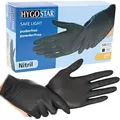 Franz-Mensch Einmalhandschuhe Safe Light, schwarz, 100 Stück, Nitril, chemikalienbeständig, lebensmittelecht, Größe L