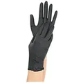 Franz Mensch Einweghandschuhe Safe Light (100-St) 100 Stck./ Pack, puderfrei und mit Rollrand schwarz L