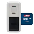ABUS One Fingerscanner CFS3100 für Haustür, Wohnungstür und Terrassentür - smarter Türöffner - Zubehör für Loxeris One, Wintecto One, Cylox One und CFA3100 - mit Verdeck für den Sensor - weiß