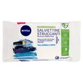 Nivea - Feuchttücher Reinigung für die Augen, Labra und Gesicht, 3 in 1 erfrischende, 25 pezzi