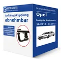 Oris Anhängerkupplung abnehmbar für OPEL Insignia Stufenheck Typ G09 AHK