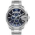 Diesel Herren Mega Chief Serie Silber Uhr