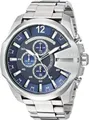 Diesel DZ4417 Mega Chief Herrenuhr Uhr Armbanduhr Analog IP Silber Neu
