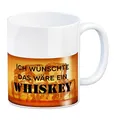 speecheese Ich wünschte das wäre ein Whiskey Kaffeebecher als witzige Geschenkidee für einen Whiskytrinker im Büro oder für den Papa zum Vatertag