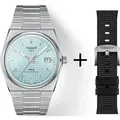 Tissot PRX Powermatic 80 Hellblau Herrenuhr T137.407.11.351.00 Set mit schwarzem Kautschukarmband