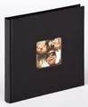 Walther Design Fotoalbum Fun 18 x 18 cm, buchgebundenes Album, Papiereinband, quadratischer Bildausschnitt