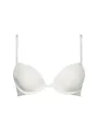 Calvin Klein Damen Unterwäsche BH Push Up Plunge 80DD Elfenbein 000QF5145E101