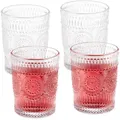 Relaxdays 4Xtrinkglas, Transparent, Glas, Essen & Trinken, Gläser, Gläser-Sets
