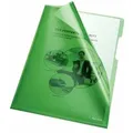Bene Aktenhülle, A4, PVC, 150my, grün oben und rechts offen, glatt