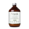 Niyok Mundspülung mit Kokosöl "Pfefferminze" 500ml, Antibakterielle Spülung Bio-öl aus Kokos ohne Fluorid & Ohne Alkohol für gesundes Zahnfleisch - Mundwasser gegen Mundgeruch