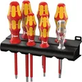 Wera Schraubendreher-Set VDE Kraftform Plus 160/i7, 7-teilig, Schlitz, Kreuzschlitz, Spannungsprüfer