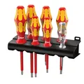 Wera 7tlg. 160 i/7 Rack Schraubendrehersatz Kraftform Plus Serie 100 + Spannungs