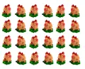 Geschenkestadl Dekofigur 24 Stück Mini Glücksschweinchen Glücksschwein Glücksbringer Figuren (24 St)