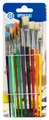 10 er Schulmalpinsel-Set Pinselset Borsten Pinsel Haarpinsel Tuschkasten Pinsel
