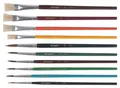 Stylex Schulmalpinselset 10-teilig Pinsel Aquarellpinsel Borstenpinsel