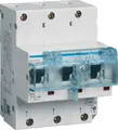 Hager HTN363E. Anzahl der Pole: 3P, Produktfarbe: Blau, Grau, Spulenspannung: 690 V. AC Eingangsspannung: 230/400 V, Nominale Stromabgabe: 63 A. Breite: 81 mm, Höhe: 110 mm (HTN363E)