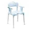 ETAC Dusch-Toilettenrollstuhl Etac Swift Duschstuhl mit Rückenlehne und Armlehne