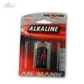 9V-Block Alkaline Batterie, 6LR61 Blockbatterie Ansmann, E-Block 9 Volt 9 V