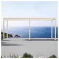 Mirador Pergola 111DA Aluminium Pergola mit Lamellendach Anthrazit, (Packung), verstellbares Lamellendach weiß 600 cm x 300 cm