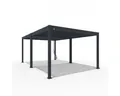 Weide Pergola Classic Pergola Aluminium freistehend 4 x 6 M anthrazit, BxTxH: 400x600x255 cm