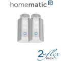 2er Set Homematic IP Heizkörperthermostat Evo - Silver Edition-HmIP-eTRV-E-