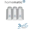 3er Set Homematic IP Heizkörperthermostat Evo - Silver Edition-HmIP-eTRV-E-