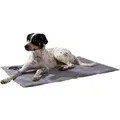 Dobar Große Kühlmatte für Hunde mit Pfoten Muster 99,5 x 70 cm Grau