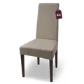Scheffler Home Stuhlhussen Beige 4er Set Natalie – Elastische Jersey Baumwoll...