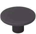 livingpoint24 Möbelgriff Möbelknopf Schwarz matt Ø 36 mm Schrankknopf Metall pulverbeschichtet (1-St., 18), Modern