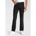 Levi's® Bootcut-Jeans 527 SLIM BOOT CUT in cleaner Waschung schwarz 38