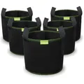 Pflanzsack Tomaten Set 5 Stück 27L Garten Pflanzasbeutel Vliesstoff