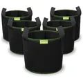 5er Set Pflanzsack 27L Stofftöpfe Gemüse Pflanzen - 7 Gallonen
