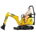 Bruder 62002 Mikrobagger 8010CTS und Bauarbeiter