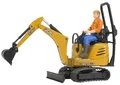 BRUDER, Minibagger JCB 8010 CTS mit 1 Charakter Maßstab: 1/16, 1/16, BRU62002