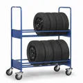 Fetra Hauptartikel 4586 Reifenwagen Stahl pulverbeschichtet Traglast (max.): 250 kg Bereifung=Vollgummi