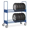 fetra 4586, Stahl, Transportwagen, Blau, 250 kg, 4 Rad/Räder, 16 cm