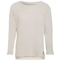 Knit Factory Strickponcho Jasmin Pullover 40/42 Glatt Beige (1-tlg) Strickware Strickartikel Pullover Strickpullover