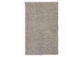 WENKO Badematte ECOLI, B 50 cm, L 80 cm, Grau, 3D-Flechtstruktur, Höhe 15 mm, rutschhemmend beschichtet, fußbodenheizungsgeeignet, Baumwolle, Polyester, rechteckig, waschbar