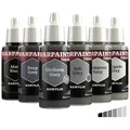 , Warpaints Fanatic Flexible Triad Black & Greys, 6 x 18 ml Acrylfarbe, Minia...