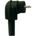 Fp - Kopp Schuko Winkelstecker Vollgummi Schwarz Für Kabelquerschnitt Bis 3x2,5qmm