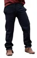 Leonardo Carbone® Hose Veit - Herren Hosen, Leichte Sommerhose Herren, Festival Outfit, Wikinger, Mittelalter Kleidung, LARP, Cosplay, Freizeithose Lang - 100% Baumwolle Schwarz L