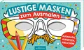 Lustige Masken zum Ausmalen: Ausmalen, aufsetzen, ablachen! | 20 formgestanzte Masken zum Heraustrennen und Anmalen für den Kindergeburtstag