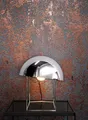 NEWROOM Tapete Kupfer Vliestapete Leicht Glänzend - Betontapete Uni Anthrazit Rot Beton Putz Modern Industrial Betonoptik Putzoptik inkl. Tapezier-Ratgeber
