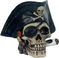 Totenkopf mit Piratenhut - Halloween, Dekoration