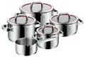 WMF Function 4  red Kochtopf Set 5 tlg incl Stielkasseroll Topfset Induktion NEU