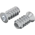vidaXL Schraube 2 Stk Silber M6 x 12 mm Eisen 864484