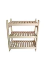 Stolarstwo Wochnik S.C. Holzregal Standregal Modulares Regal Stapelbar Kellerregal Haushaltsregal Kiefer Breite 43 cm Lange 50 cm Höhe 45 Oder 60 cm 2 Oder 3 Einlegeböden (60x50x43 cm 3 Einlegeböden)